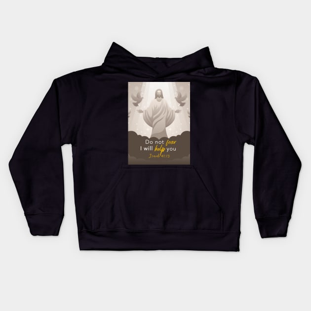 Isaiah 41:13 Kids Hoodie by Isaiah Merch